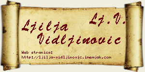 Ljilja Vidljinović vizit kartica